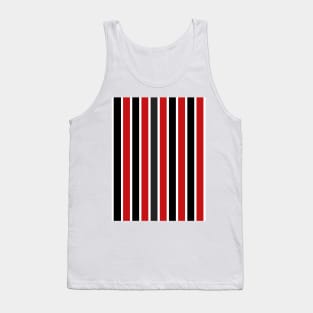 São Paulo Classic Red and Black Stripes Tank Top